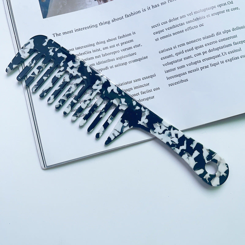 Fashion Acetate Comb Marble Texture