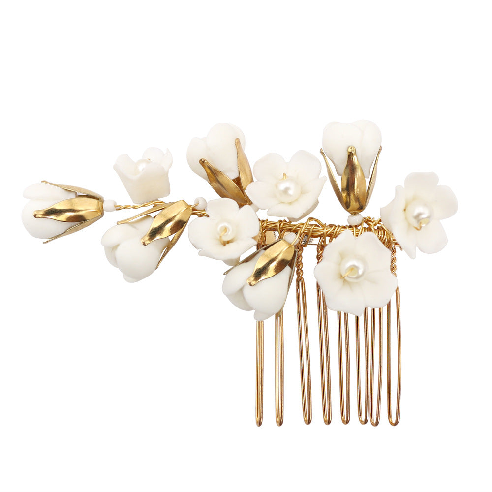 Handmade Pearl Bridal Hair Comb