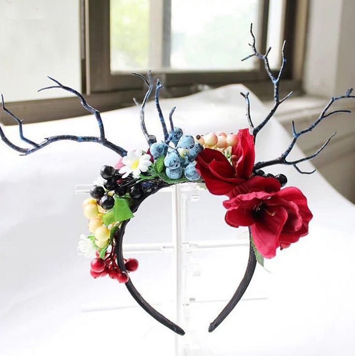 Christmas antlers headband