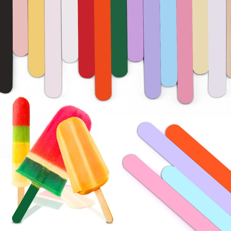 Home Color Acrylic Homemade Ice Cream Stick