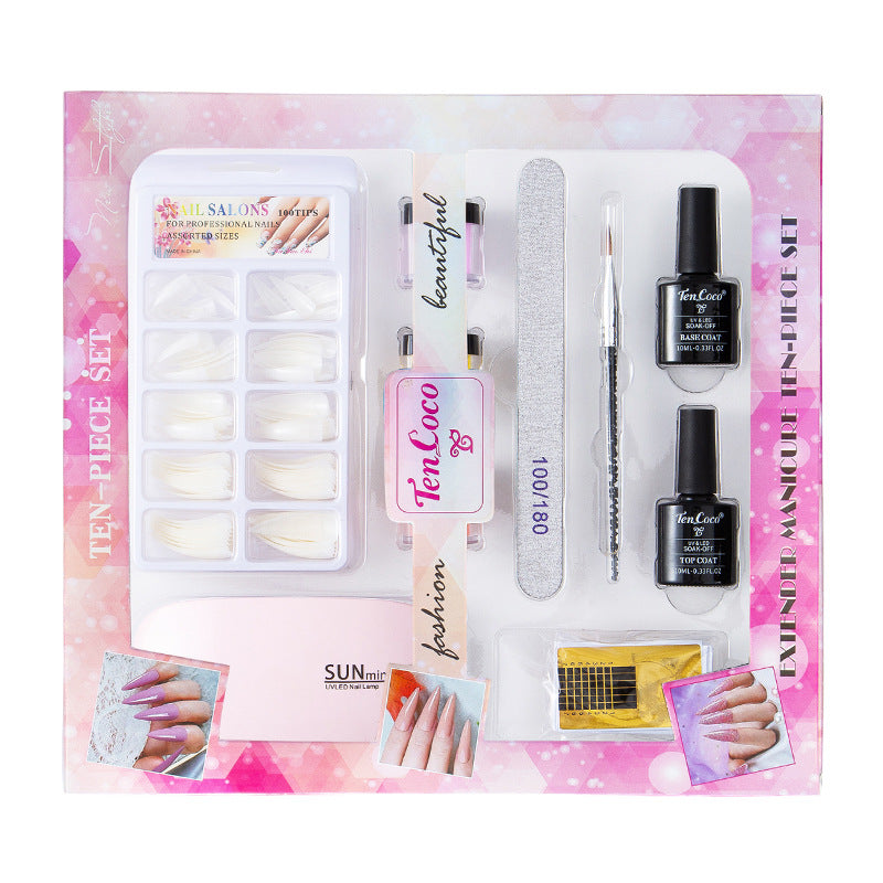 Tencoco Crystal UV Gel Nail Polish Extended Three-dimensional Modeling