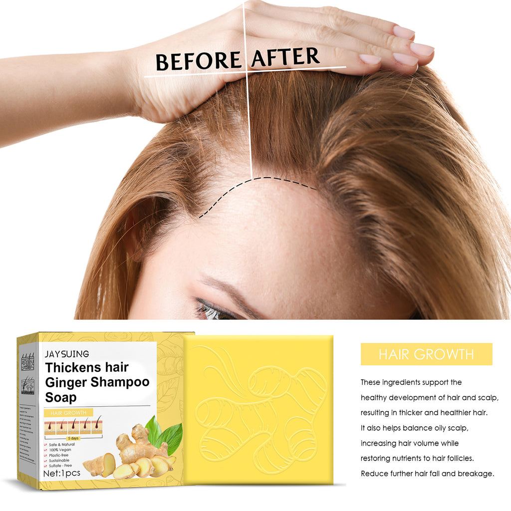 Jaysuing Ginger Dense Hair Shampoo Soap