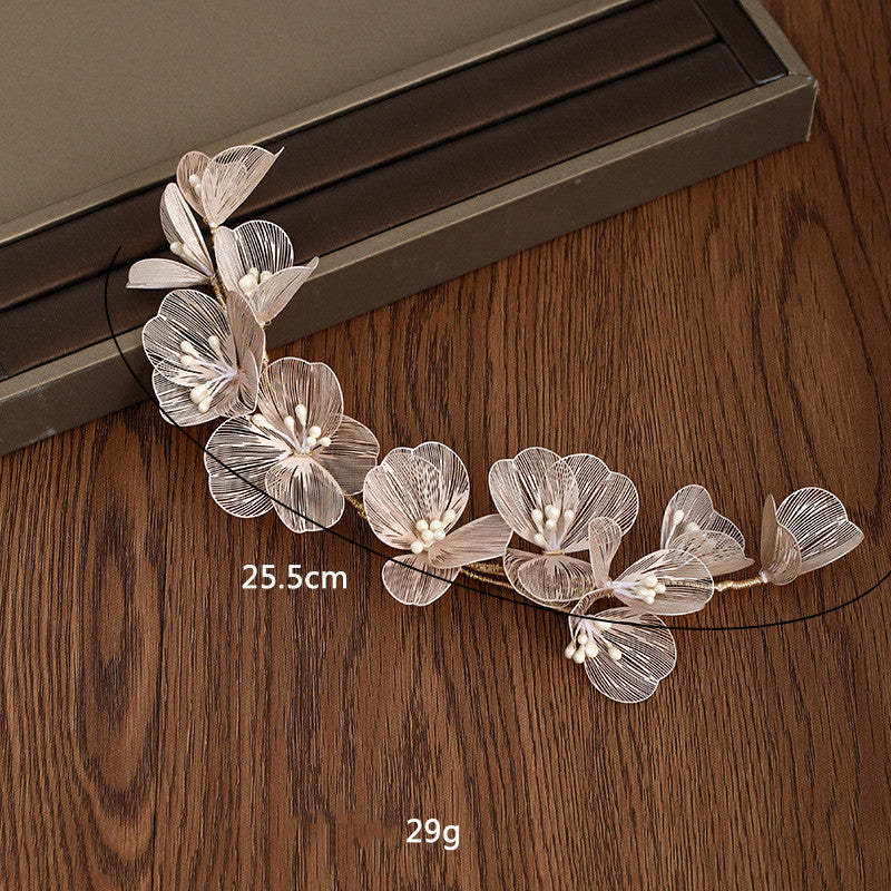 Korean Sweet Forest Retro Handmade Headdress Lace Flowers