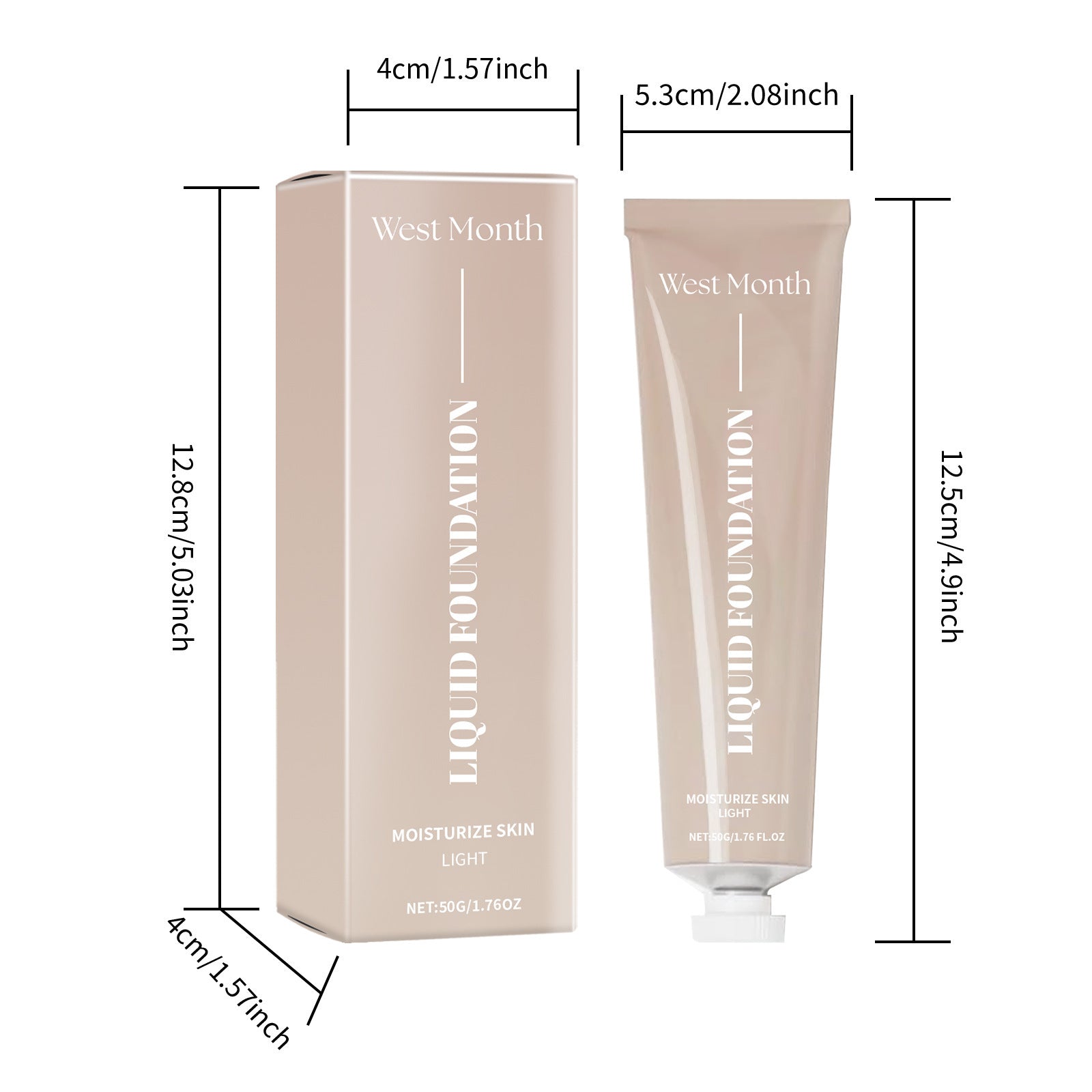 Moisturizing Liquid Foundation Long Lasting Smear-proof Makeup