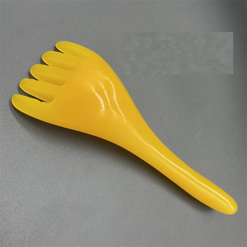 Resin Beeswax Head Comb Five-claw Comb Five-claw Head Scratching Head Scratching Tool Three-claw Comb Head Massage