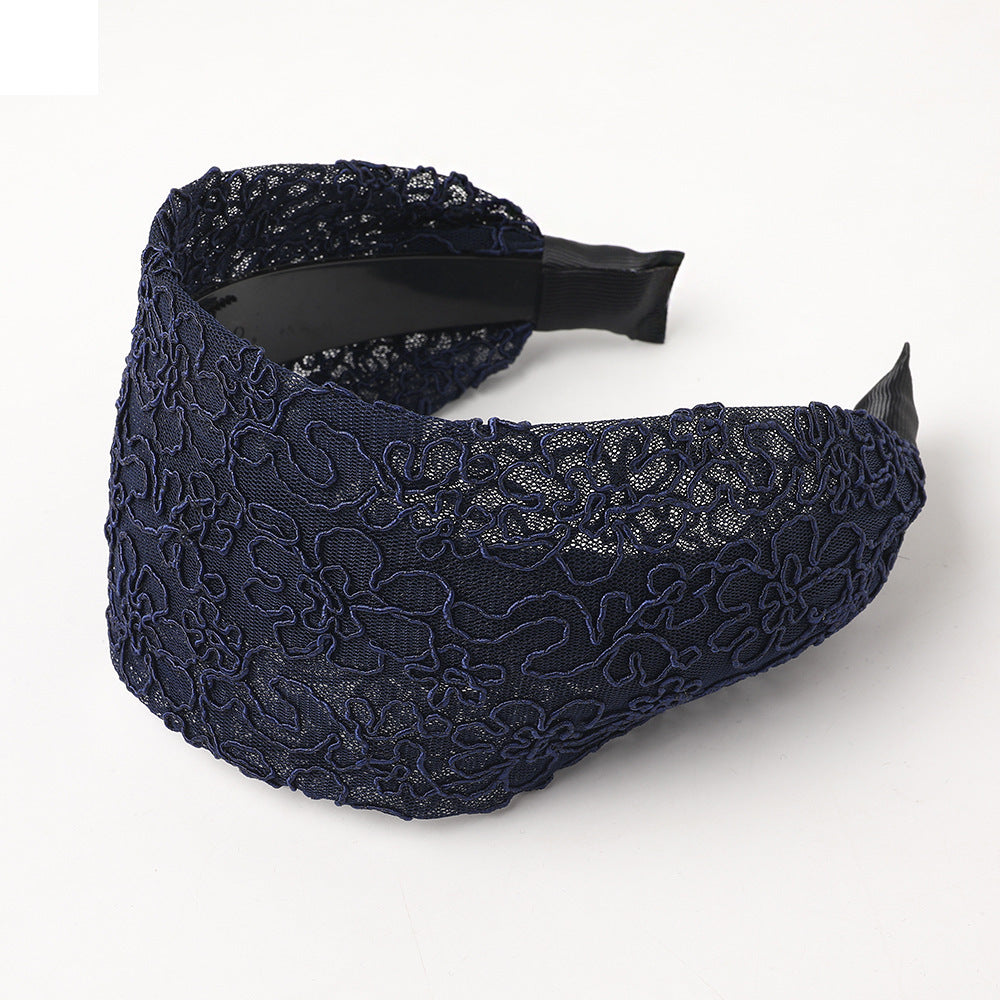 Lace Wide Brim Toothed Hair Hoop