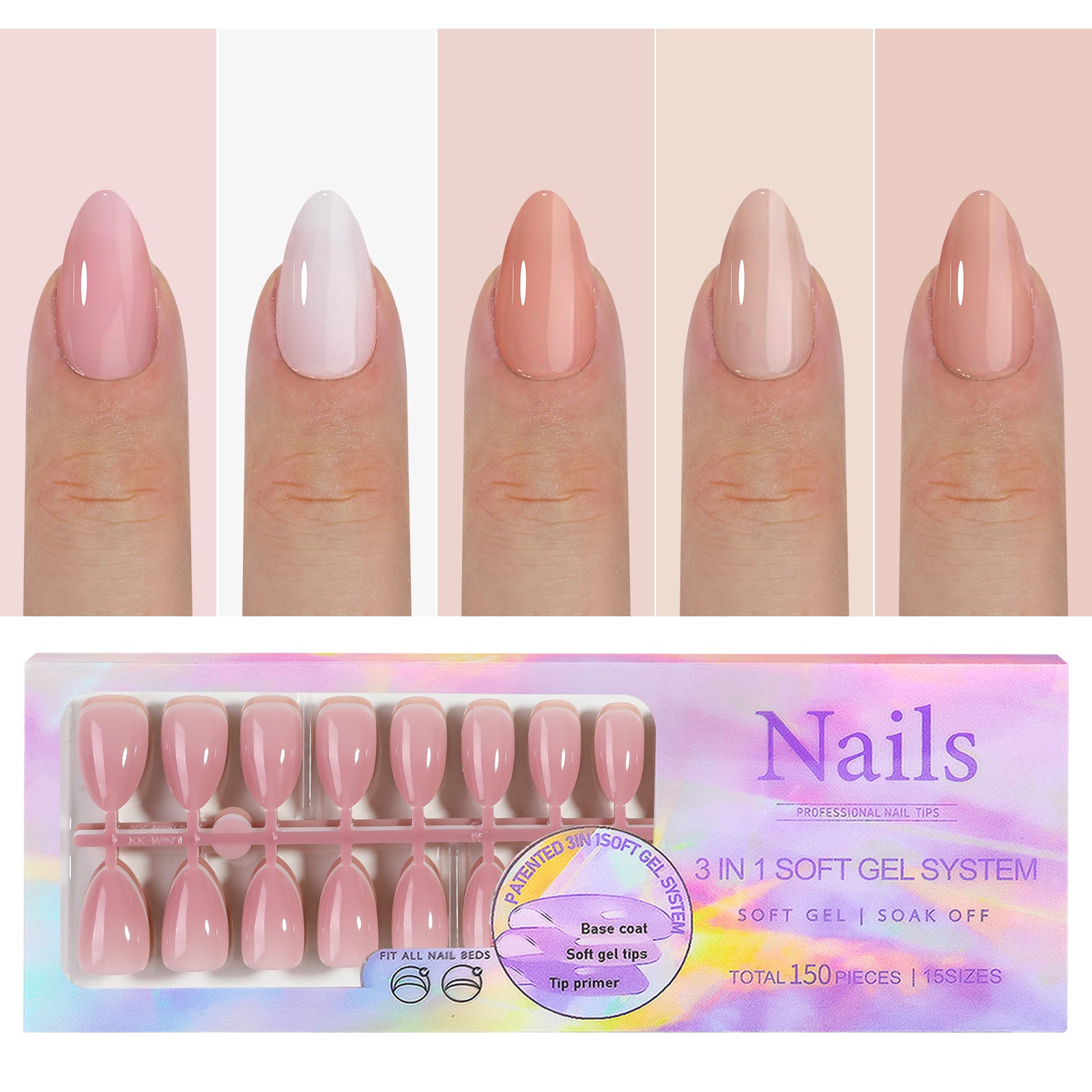 Manicure Wear Nail French Seamless Wear Nail Detachable