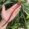 Ebony Antique Carved Hairpin