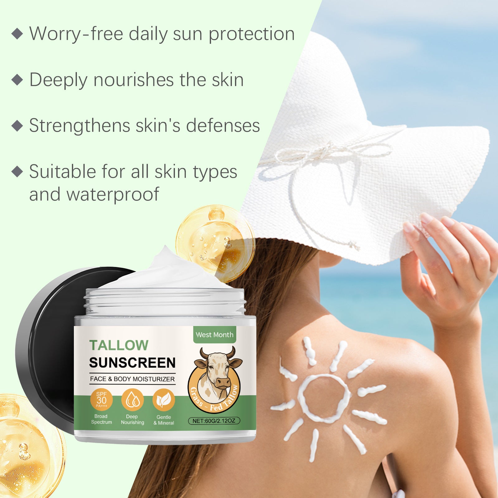 Refreshing Not Oily Moisturizing Protective Cream