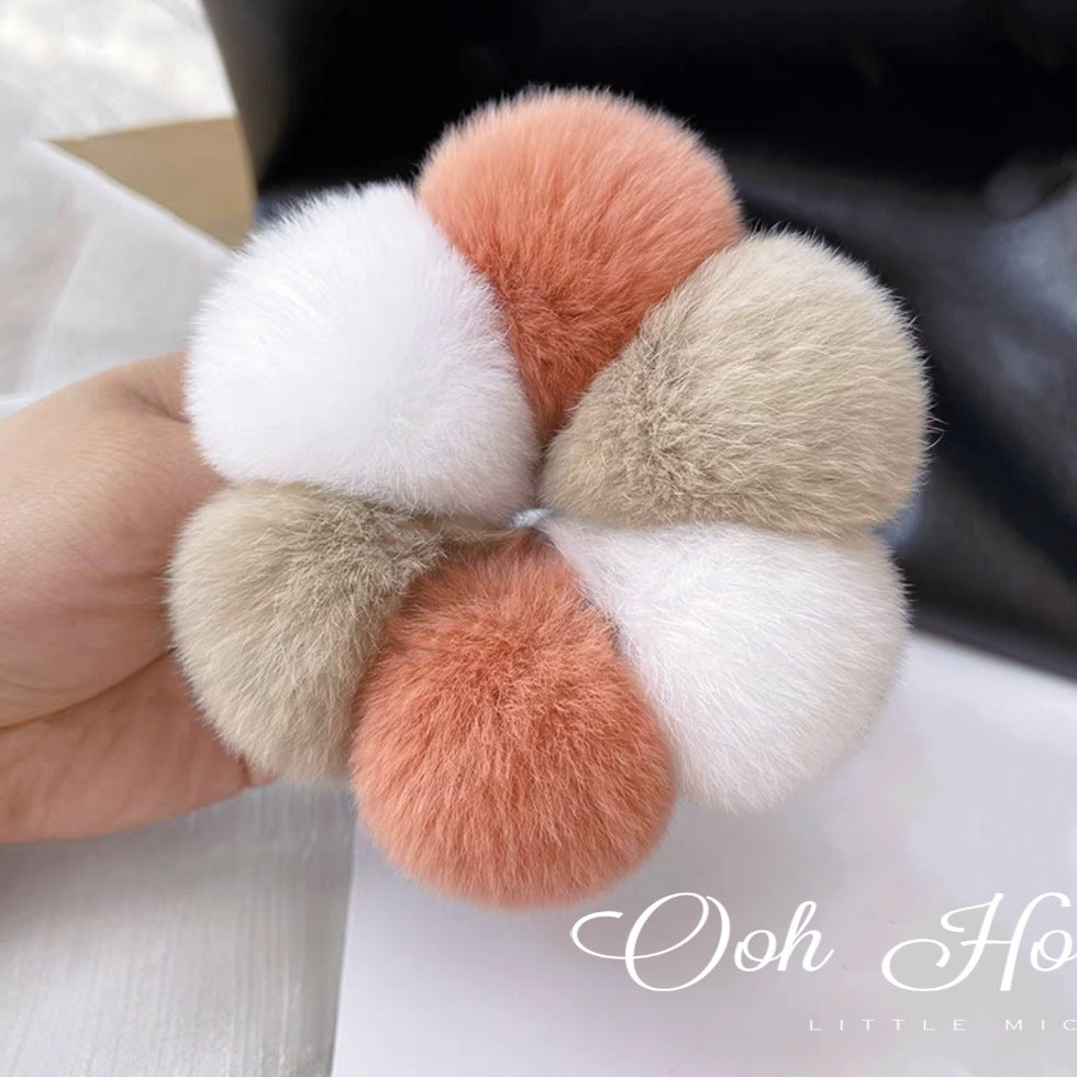 Plush Hair Ring Simple Female Cute