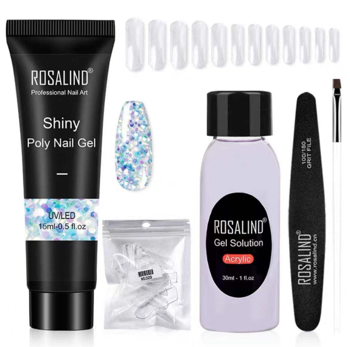 Rosalind Extension Gel Polish Kit For Manicure Poly Nail Gel Set For