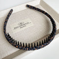 Leopard Print Pearlescent Winding Cloth Headband Simple