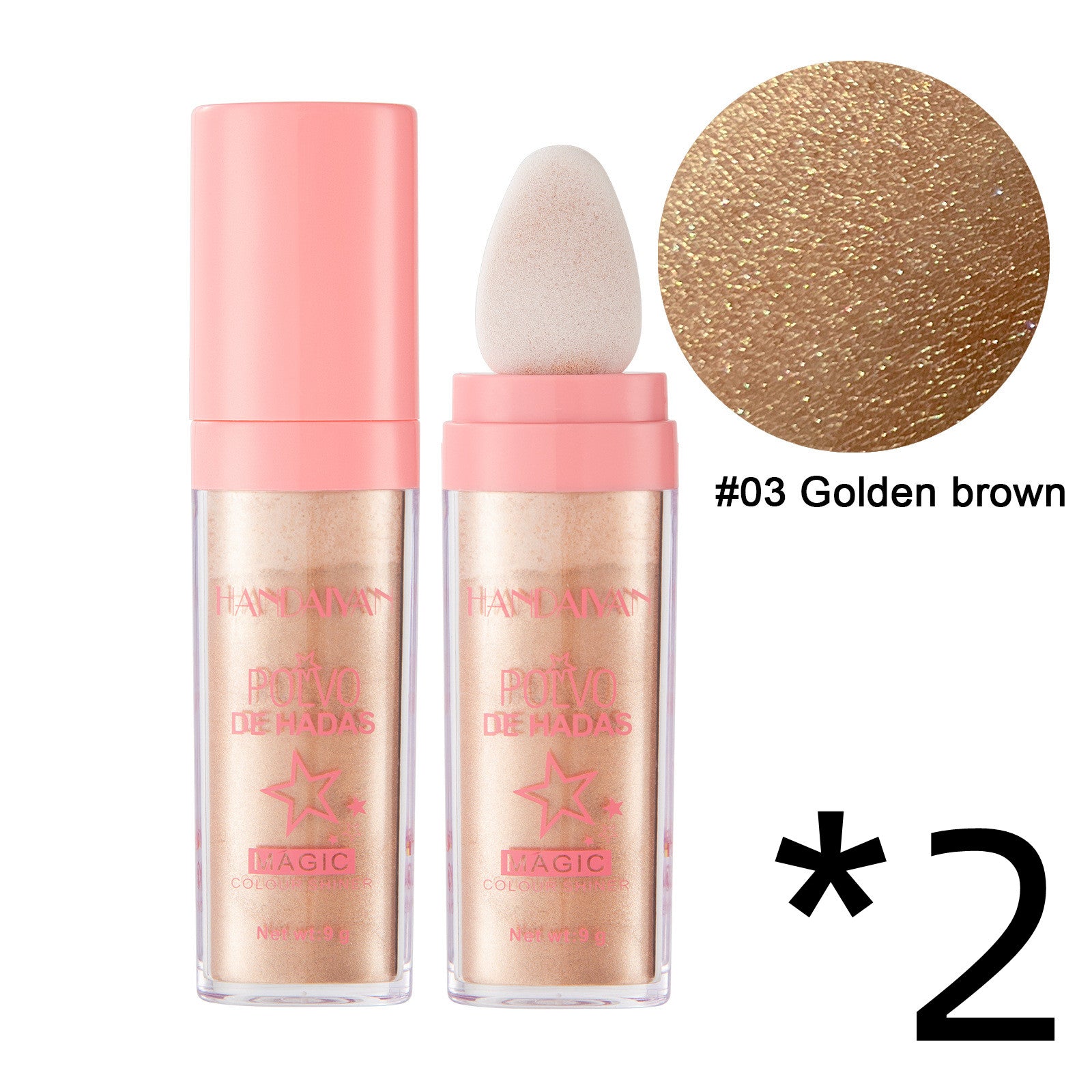Handaiyan Fairy Highlight Pat Full Body Highlight Brightening Natural Three-dimensional Repair Blush Cross-border Makeup Supply