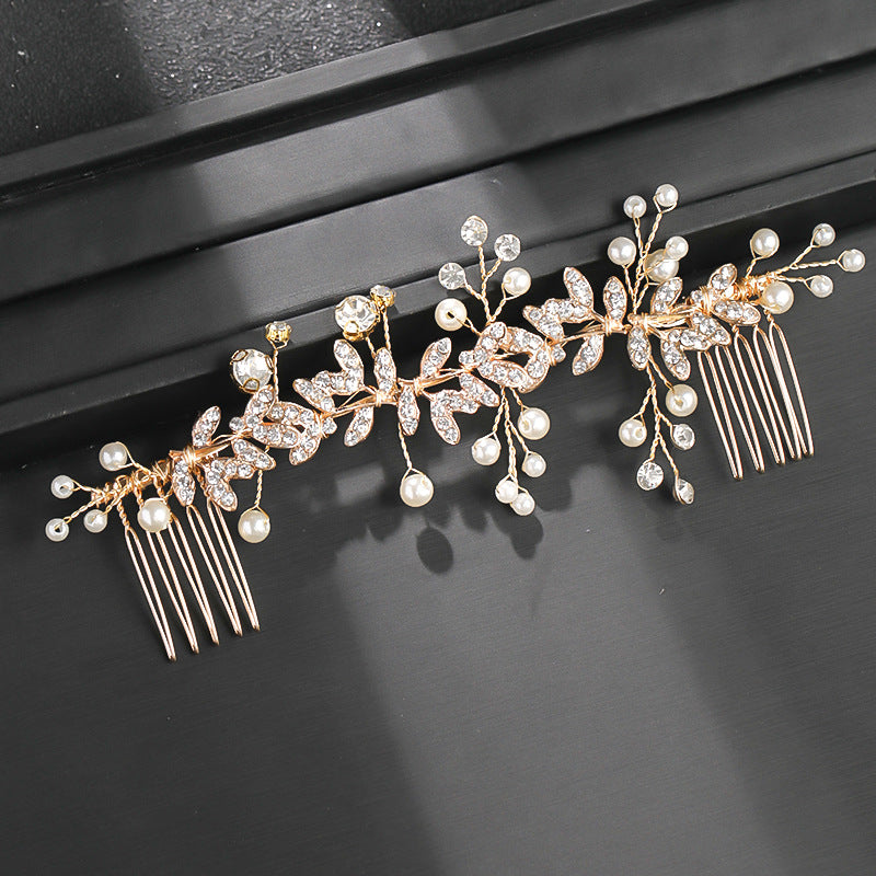 Silver Flower Headwear Insert Comb