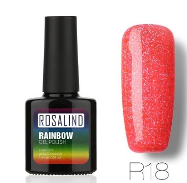 Rosalind Nail free, long-lasting, non-toxic, nail polish, ROSALIND phototherapy glue, star studded rainbow system.