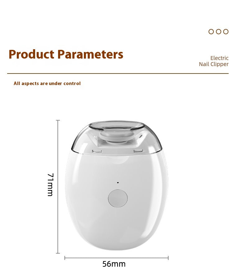 Baby Electric Nail Grinder USB Charging Household Nail Clippers