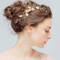 YS803 comb hair crystal diamond disc inserted bride wedding wedding comb handmade jewelry accessories