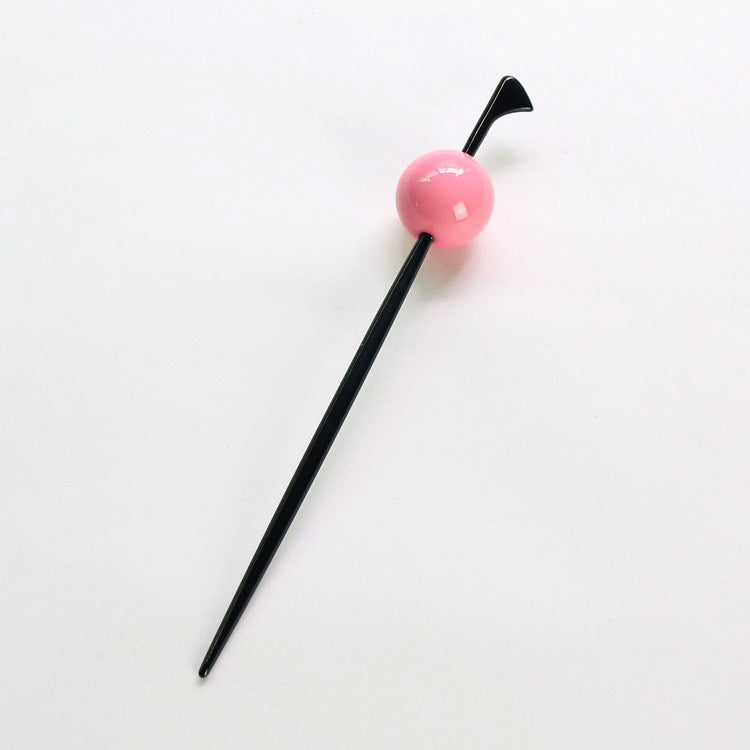 Candy-colored ball hairpins