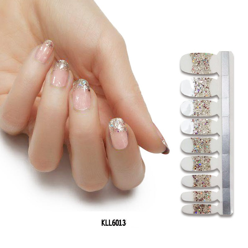 Applique Pearl gloss nail polish film nail sticker