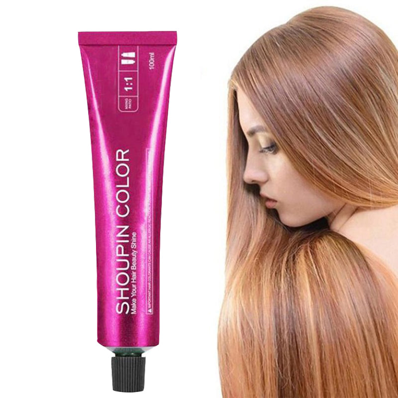 Single color cream covered white hair dye
