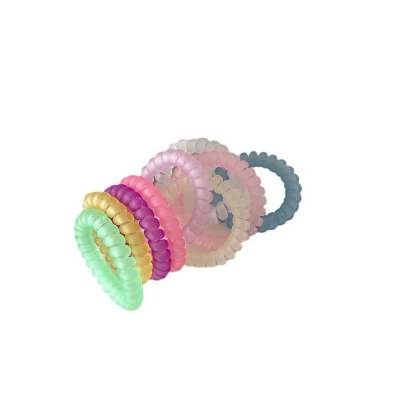 Telephone Wire Hair Ties Hair Rope Hair-binding High Elasticity Not Tight Hair