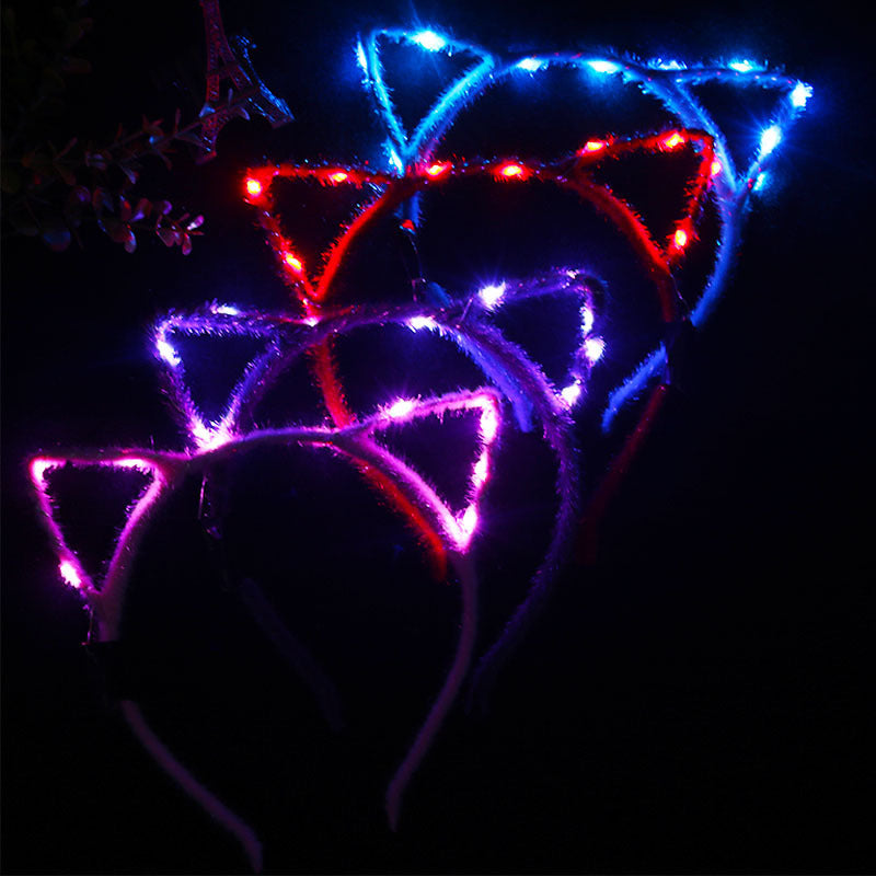 Glowing Wire Cat Ear Headband