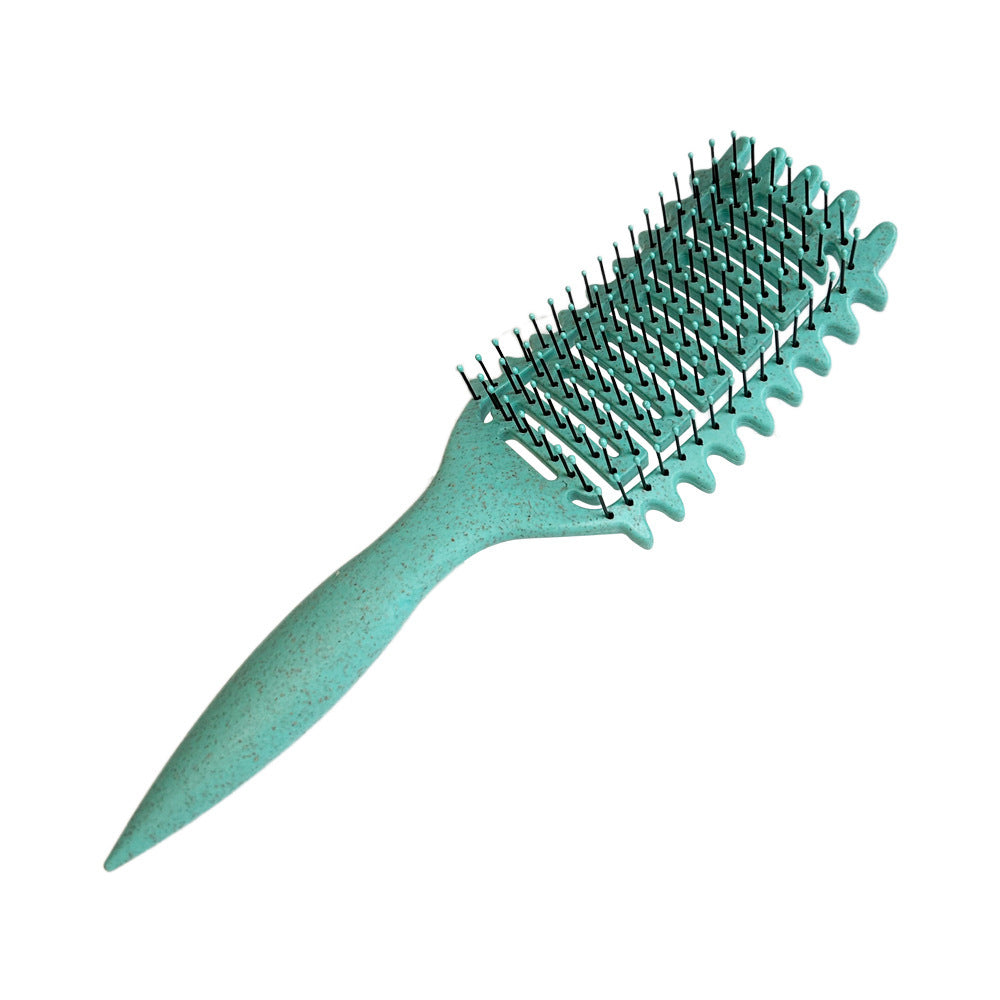 Bounce Curl Definition Shape Fluffy Hair Hollow Comb Wet And Dry Dual-use Head Massage Comb