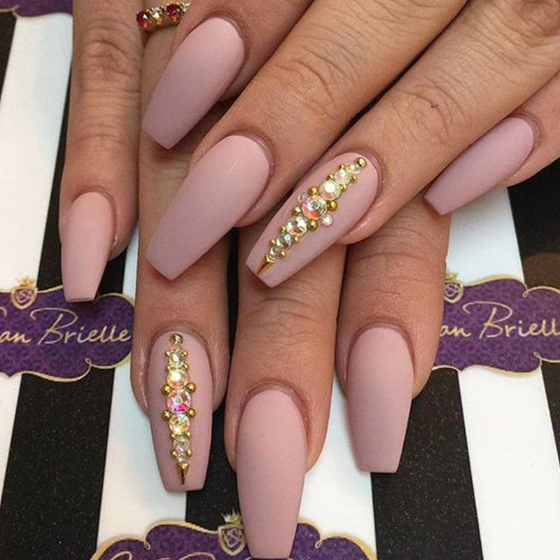 Matte Nail Tip Ballet Nail Frosted Nail Patch Long