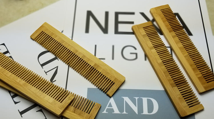 Massage bamboo comb hair wind brush