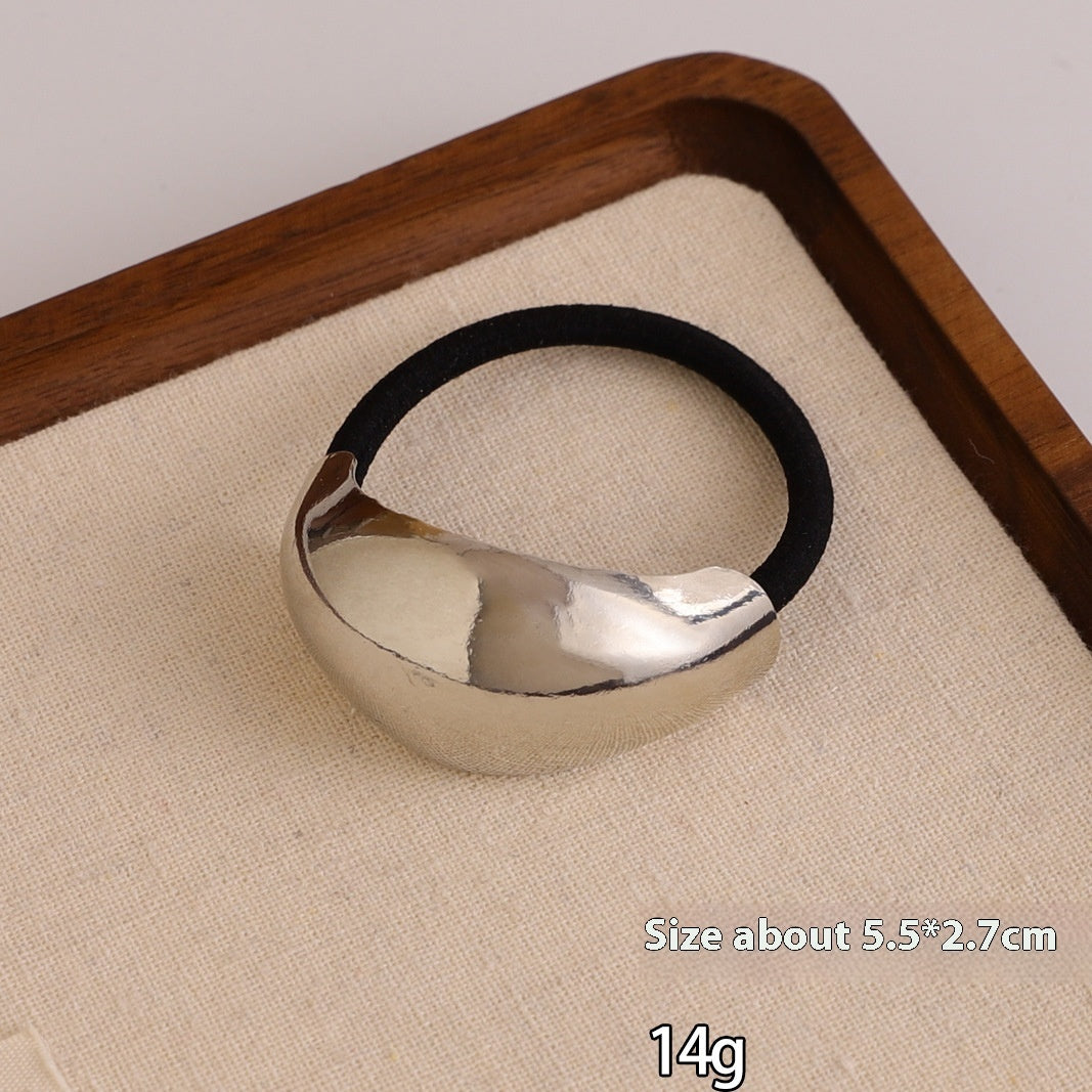 European And American Cold Style Geometric Metal Concave-convex Stretch Retro Head Rope