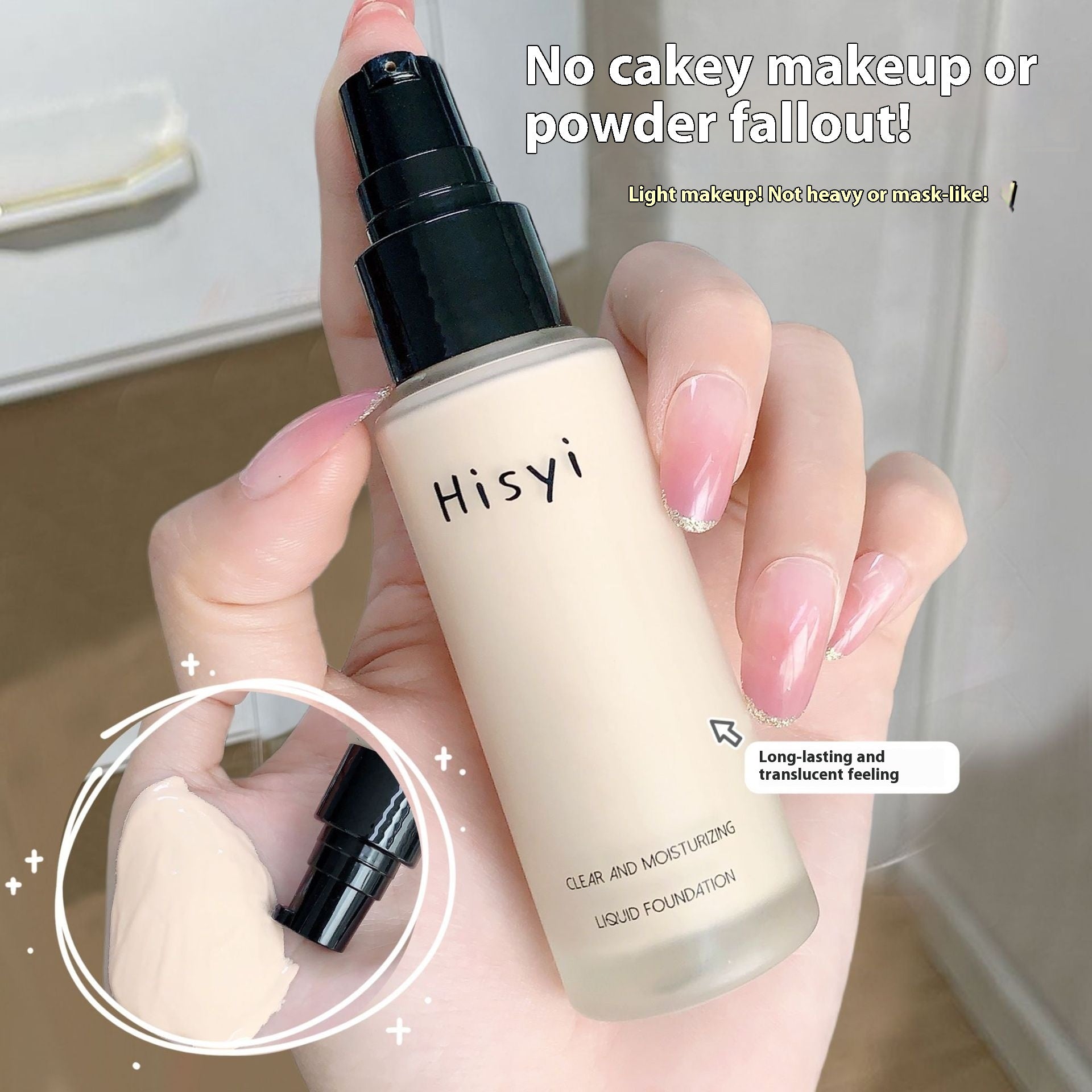 Lightweight Liquid Foundation Cover Flaw White Brightening And Moisturizing BB Cream