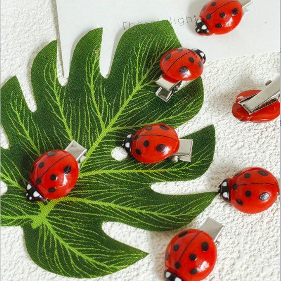 Creative And Quirky Korean-style Faux Ladybug Hair Clip