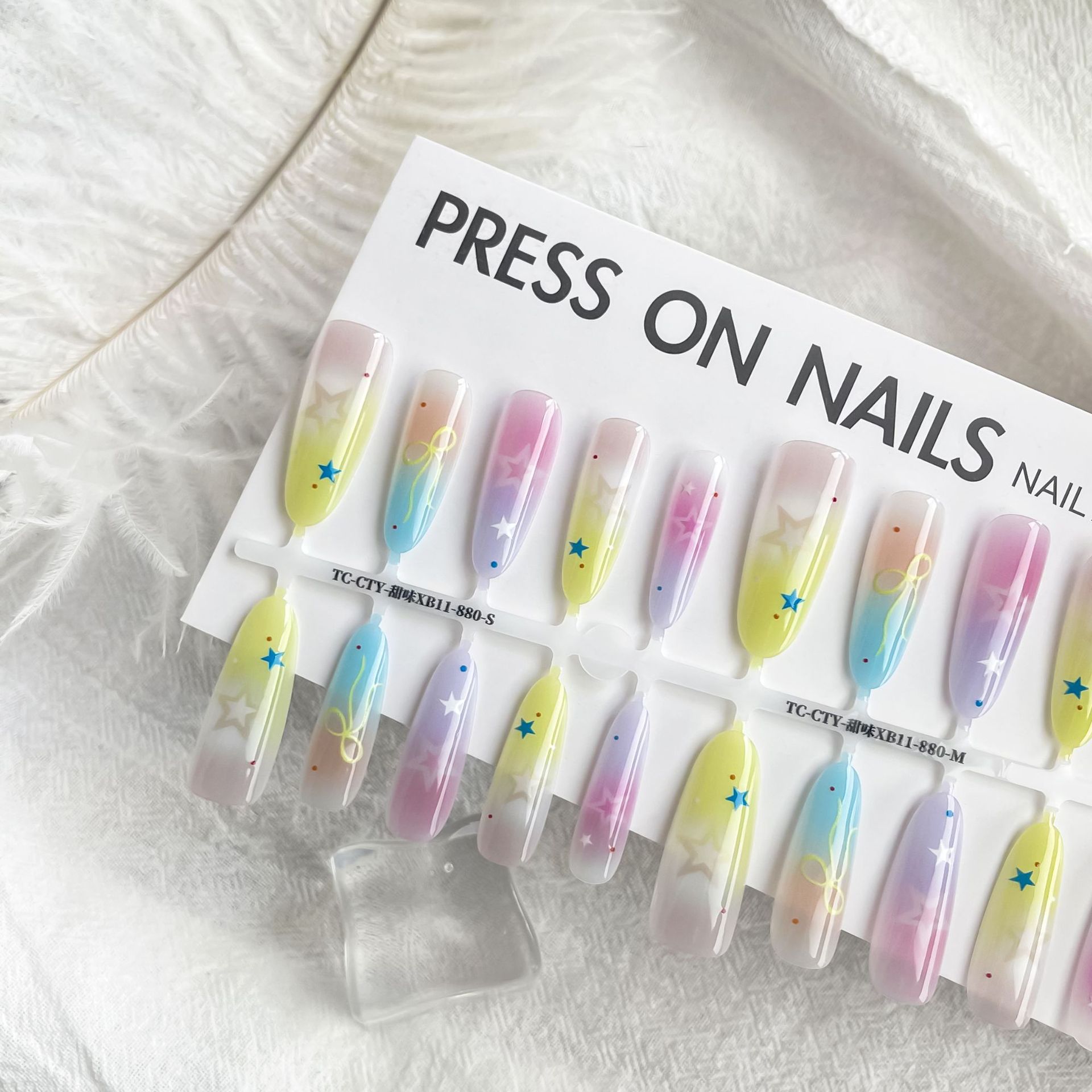 Dopamine Cartoon XINGX Oval Almond Nail Sticker
