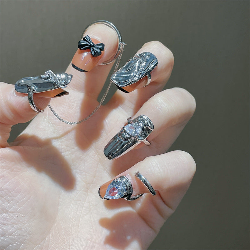 Creative Fashion Four-piece Combination Nail Ring