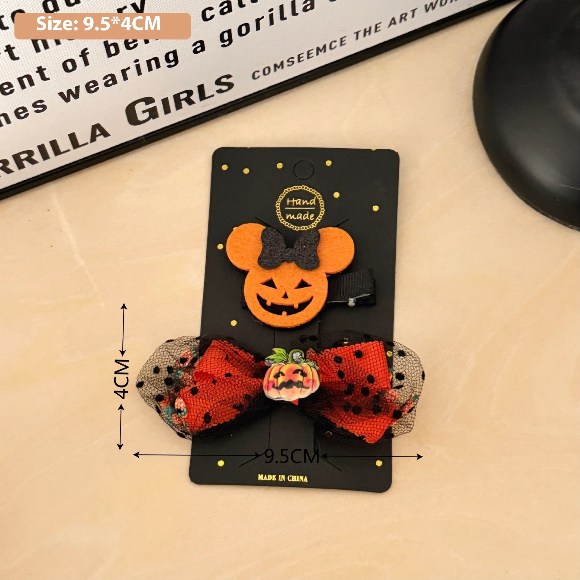 New Halloween Children's Bow Funny Barrettes