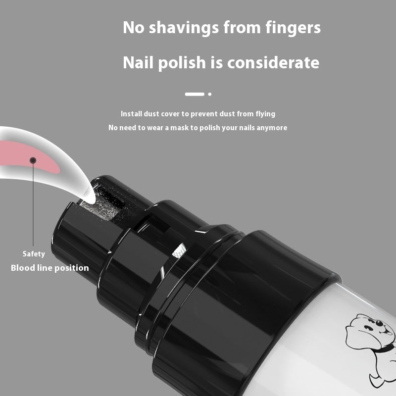 Smehnser Pet Nail Piercing Device Dog Electric Manicure Scissors LED Nail Scissors Set
