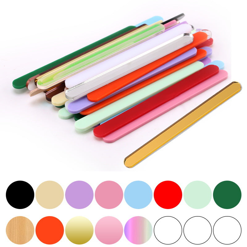 Home Color Acrylic Homemade Ice Cream Stick