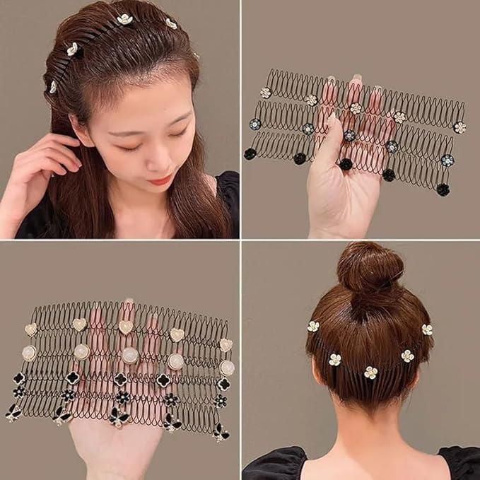 Hair Finishing Fixer Comb Clip Pack of 2