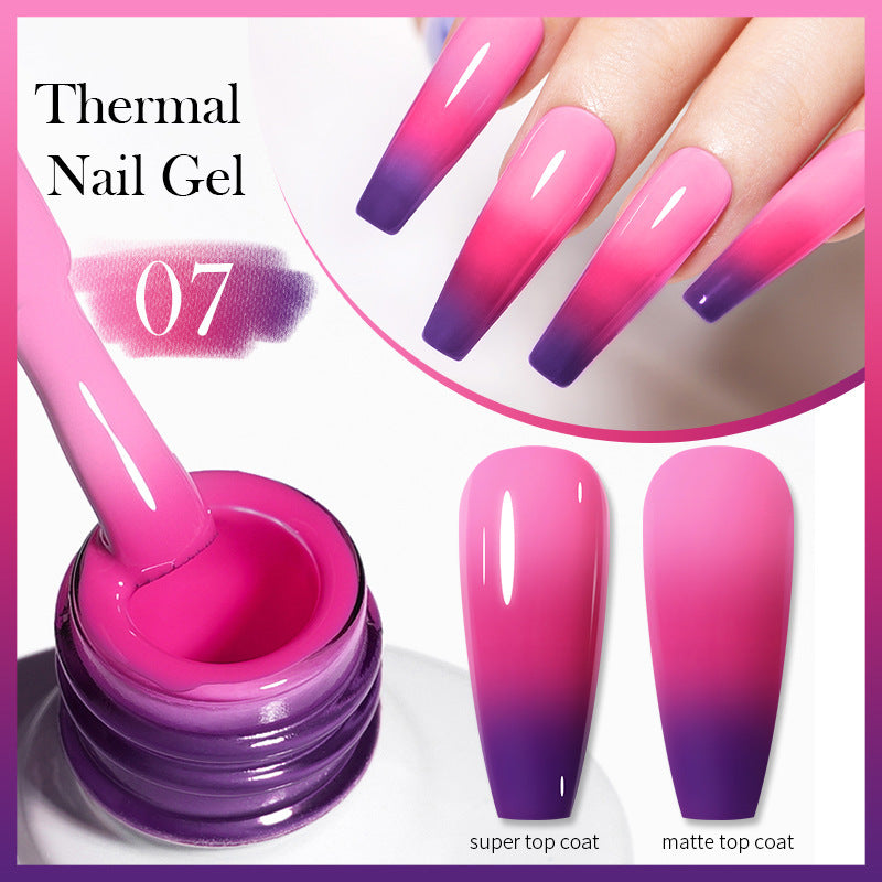 Thermal Nail Gel Simple Home Candy Gradient Color Change UV Polish