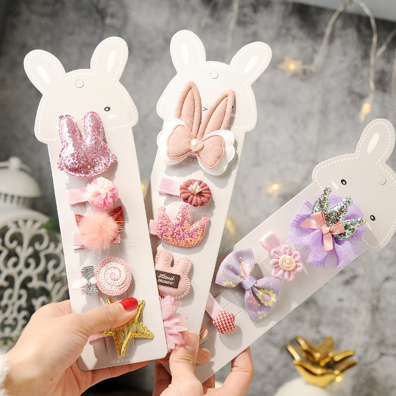 Children's small hairpin crown tiara hair accessories set