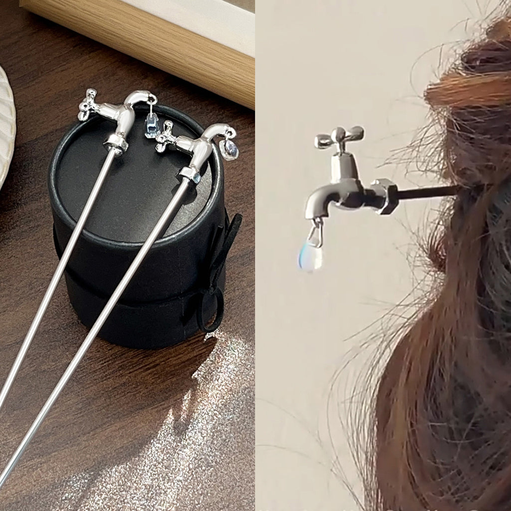 Faucet Hairpin Female Geometric Quirky Ideas
