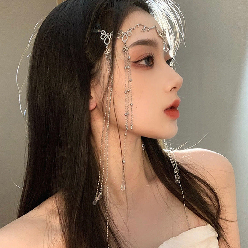 Fashion Water Drop Long Tassel Hairpin