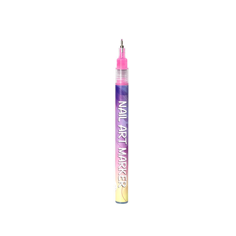 Nails Art Marker Graffiti Pen 12 Colors Acrylic Paint Painted