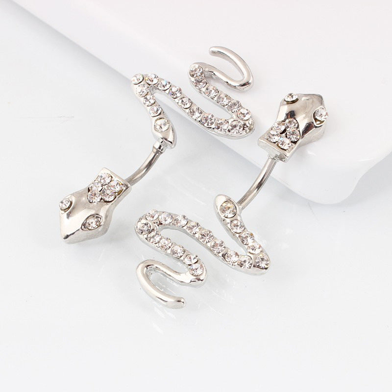 Diamond Snake Navel Nail