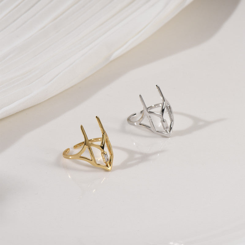 Zircon Adjustable Fingertip Ring Nail Joint Ring