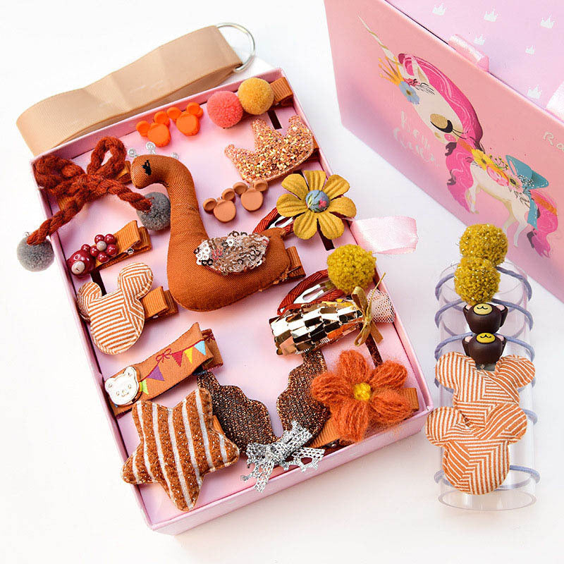 Baby Girl Cartoon Animal Hairpin Set