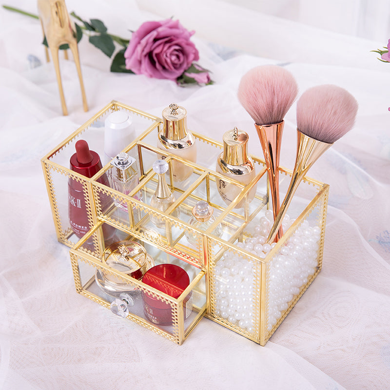 Skin care nail brush cosmetic storage bucket
