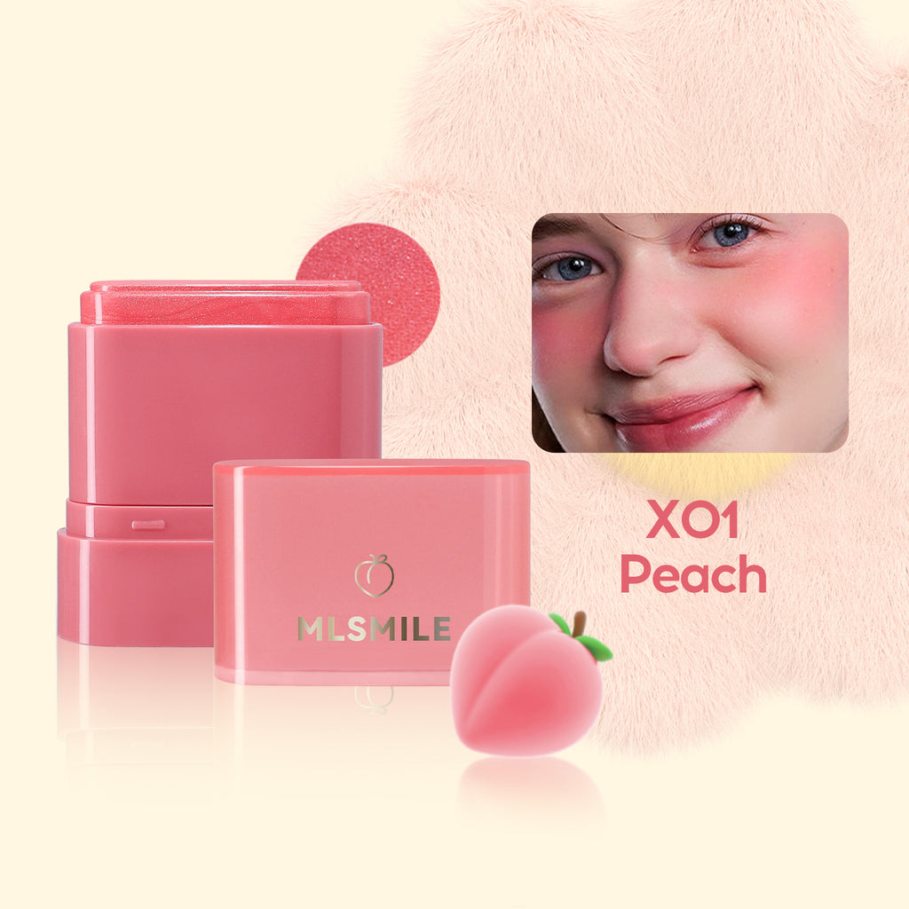 MLSMILE Flat Tube Fruit Blush Stick 2 In 1