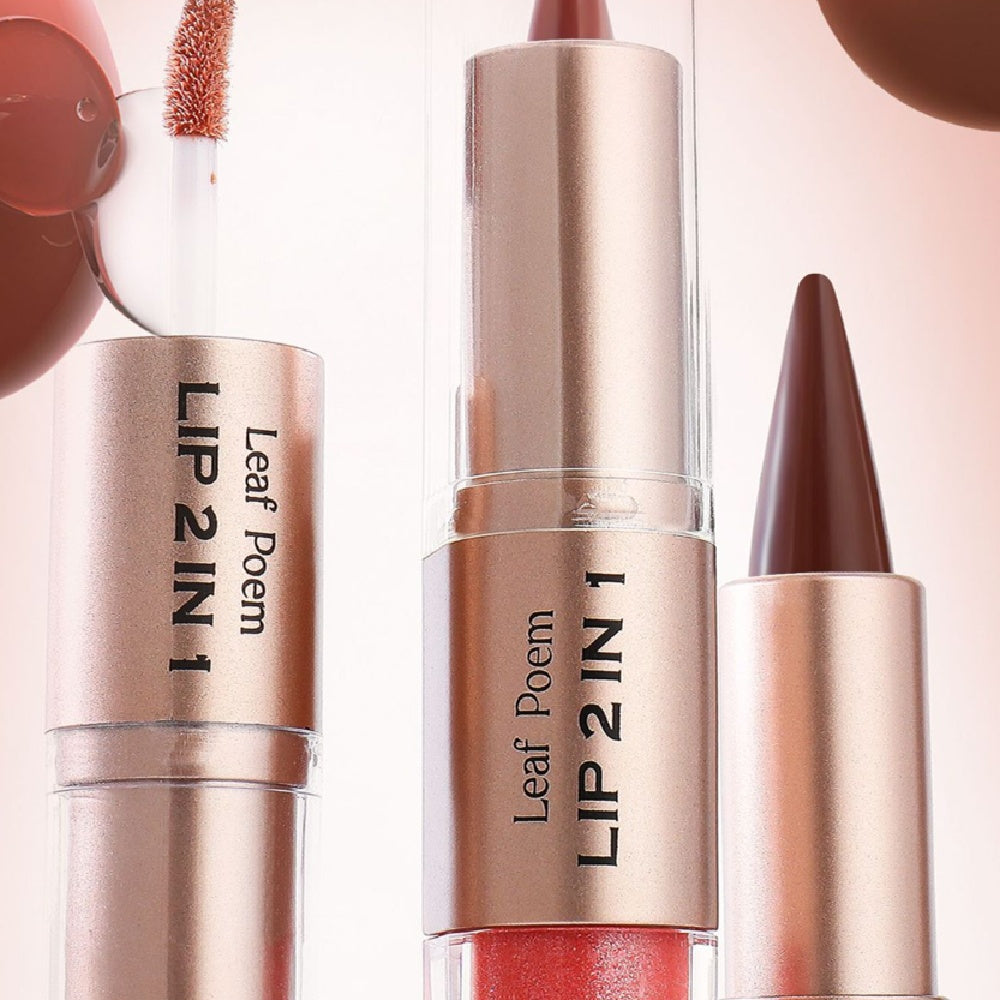 Dual-ended 2-in-1 Makeup Lip Glaze