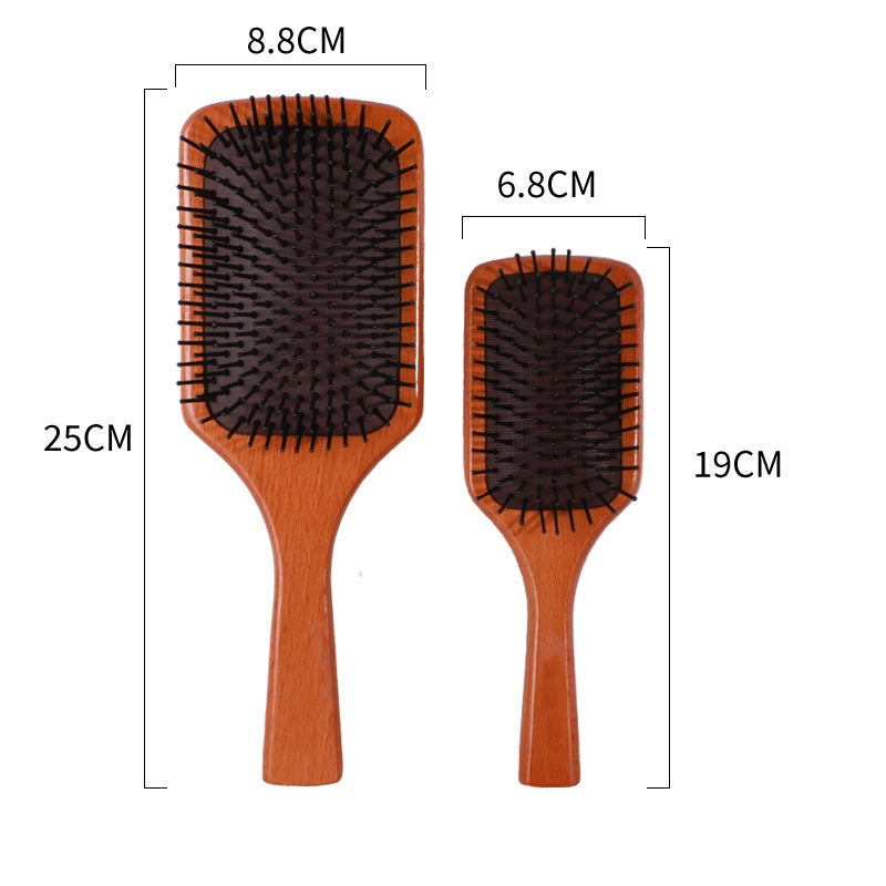 Airbag Beech Wood Non-knotted Daily Lady Massage Comb